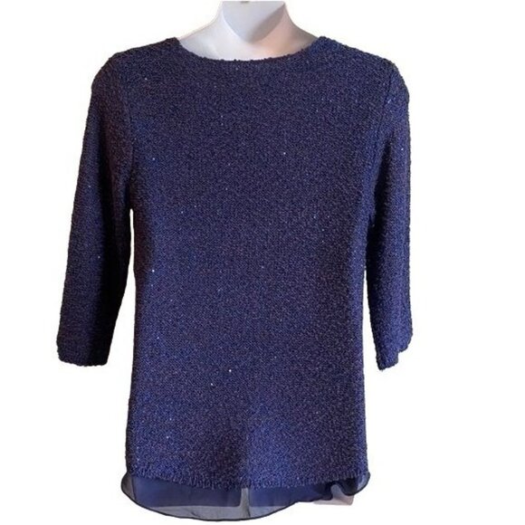 Gibson Latimer Sparkly Blue Top Size Medium - Picture 4 of 7
